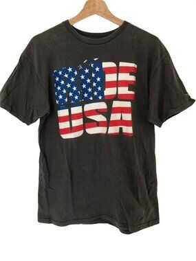 Stars One Goal One Vision Classic Fit Gray Short Sleeve T Shirt Men's Medium Rid